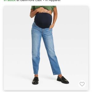 90s Straight Maternity Jeans medium wash